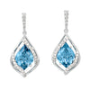 Aqua Blue Spinel Earrings