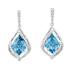 Aqua Blue Spinel Earrings-CE4011WAQ