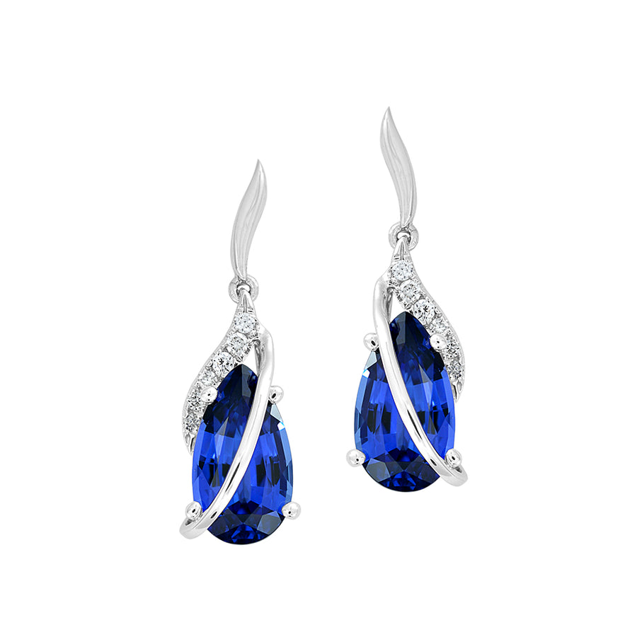 Blue Sapphire Earrings