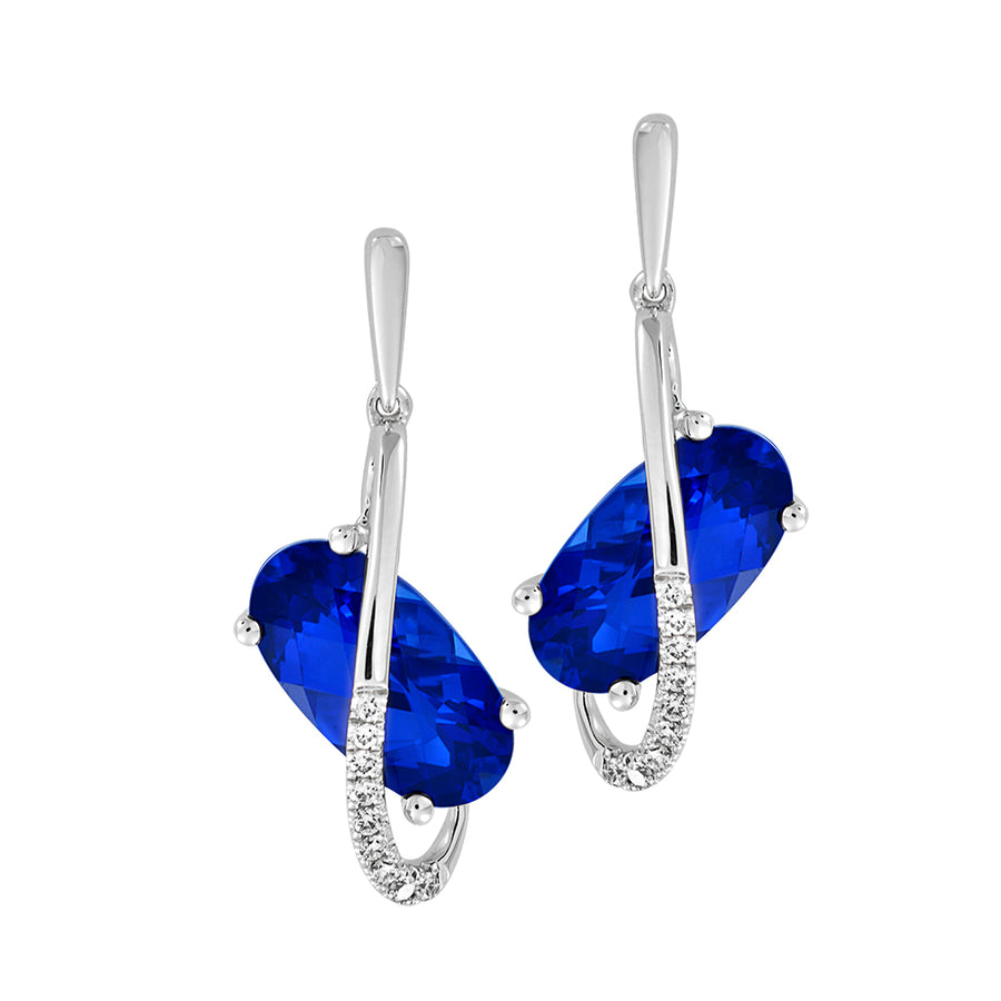 Blue Sapphire Earrings