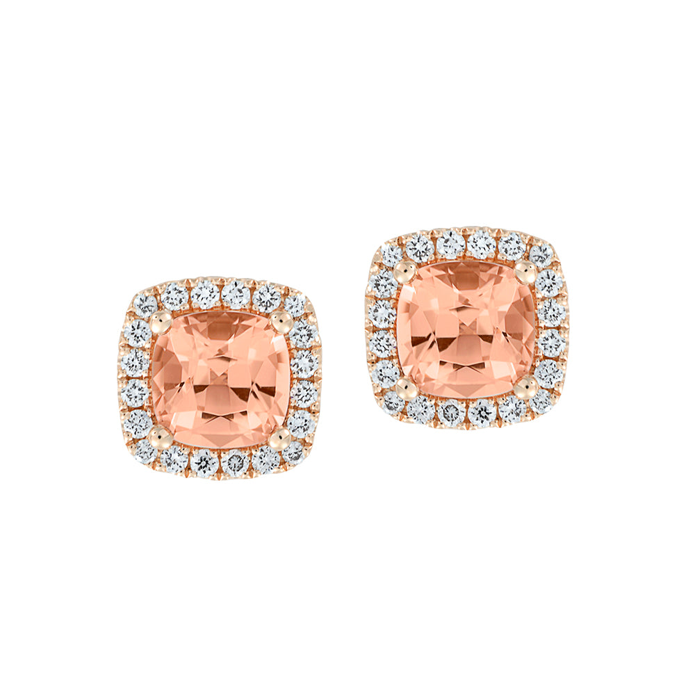 Chatham lab-grown champagne sapphire earrings, style CE4298RCS