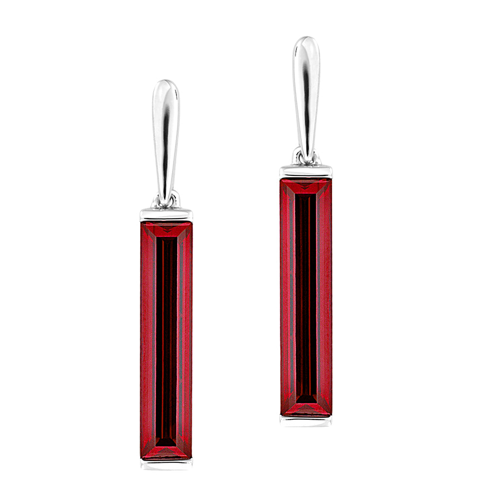 Chatham lab-grown ruby earrings, style CE4394WRU