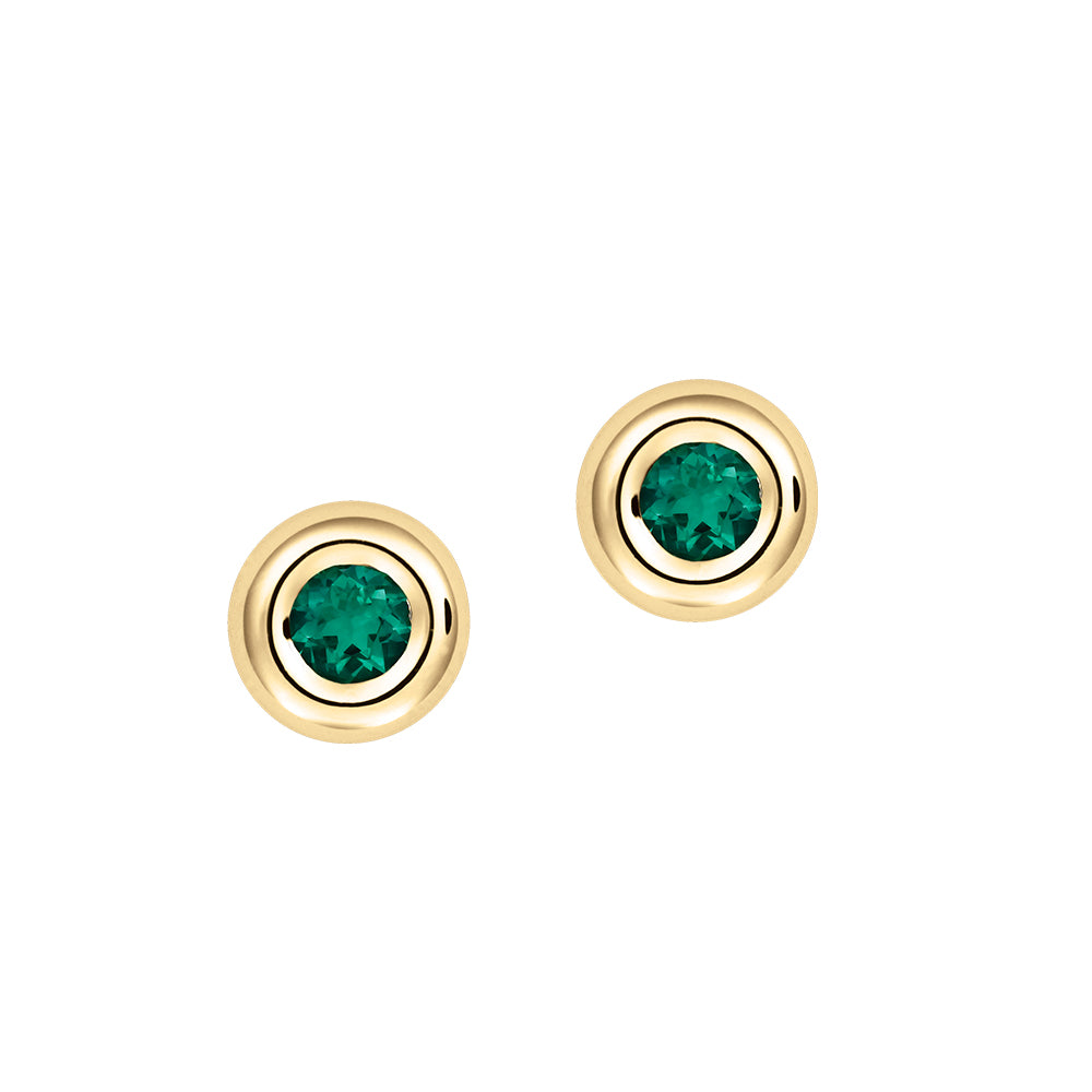 Emerald Stud Earrings