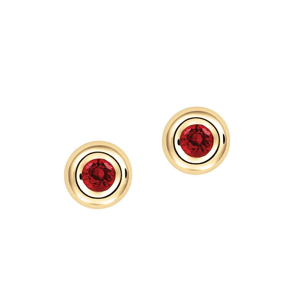 Ruby Stud Earrings