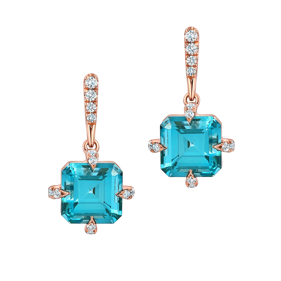 Paraiba Colored Spinel Earrings