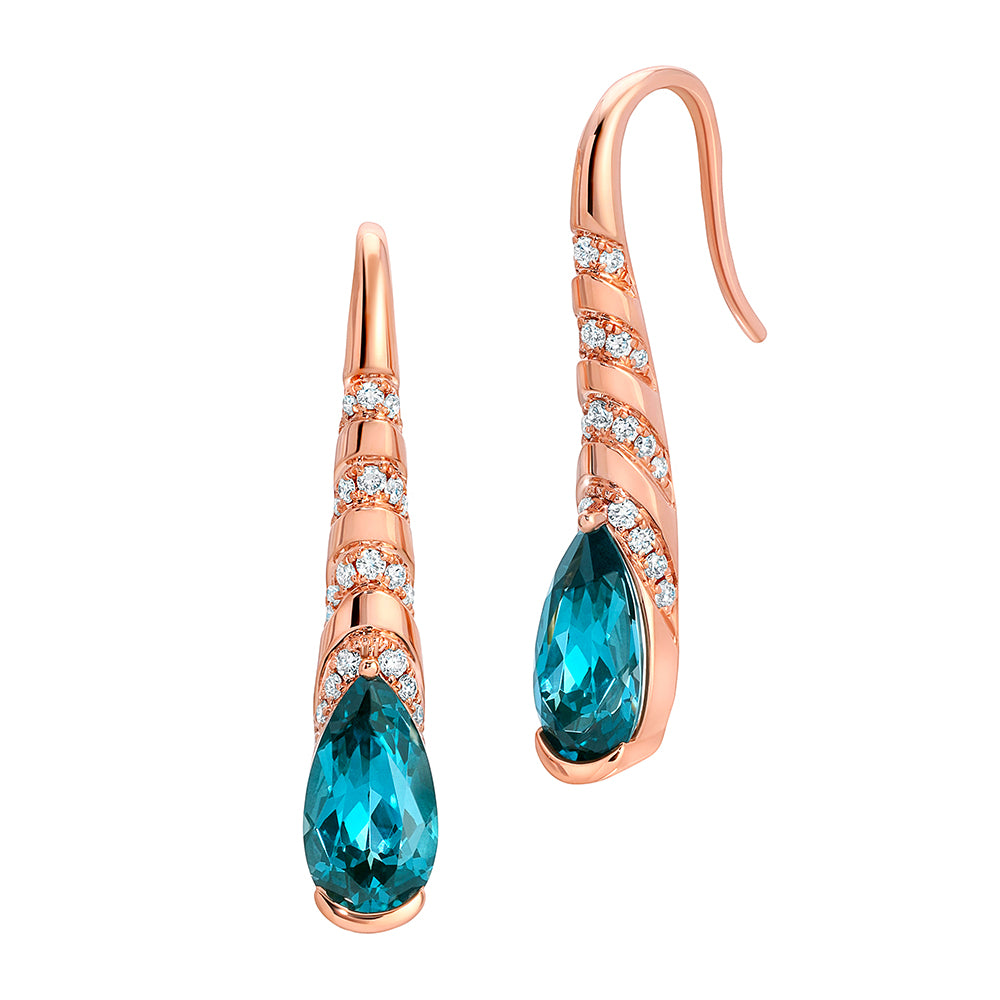 Chatham lab-grown spinel earrings, style CE4890RPA