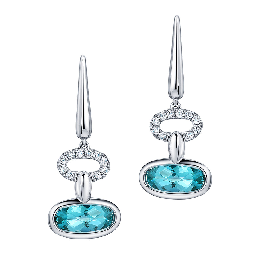 Paraiba Colored Spinel Earrings