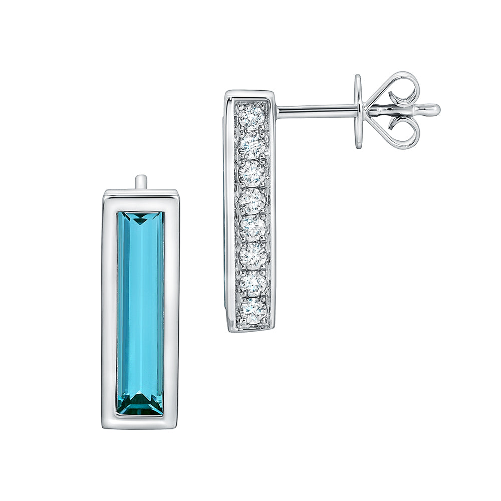 Chatham lab-grown spinel earrings, style CE4893WPA