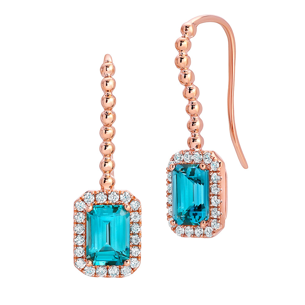 Chatham lab-grown spinel earrings, style CE4900RPA