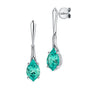 Chatham lab-grown chrysoberyl earrings, style CE4923WCH