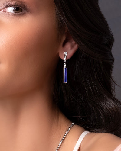 Blue Sapphire Earrings