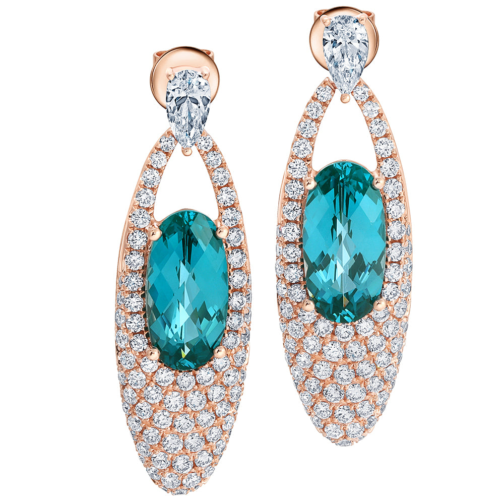 Chatham lab-grown spinel earrings, style CE4955RPA