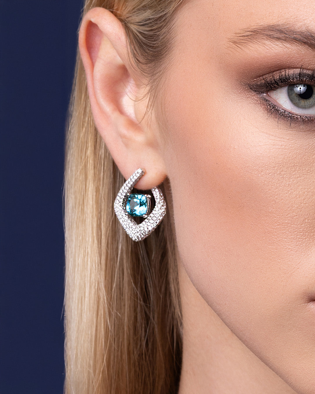 Paraiba Colored Spinel Earrings