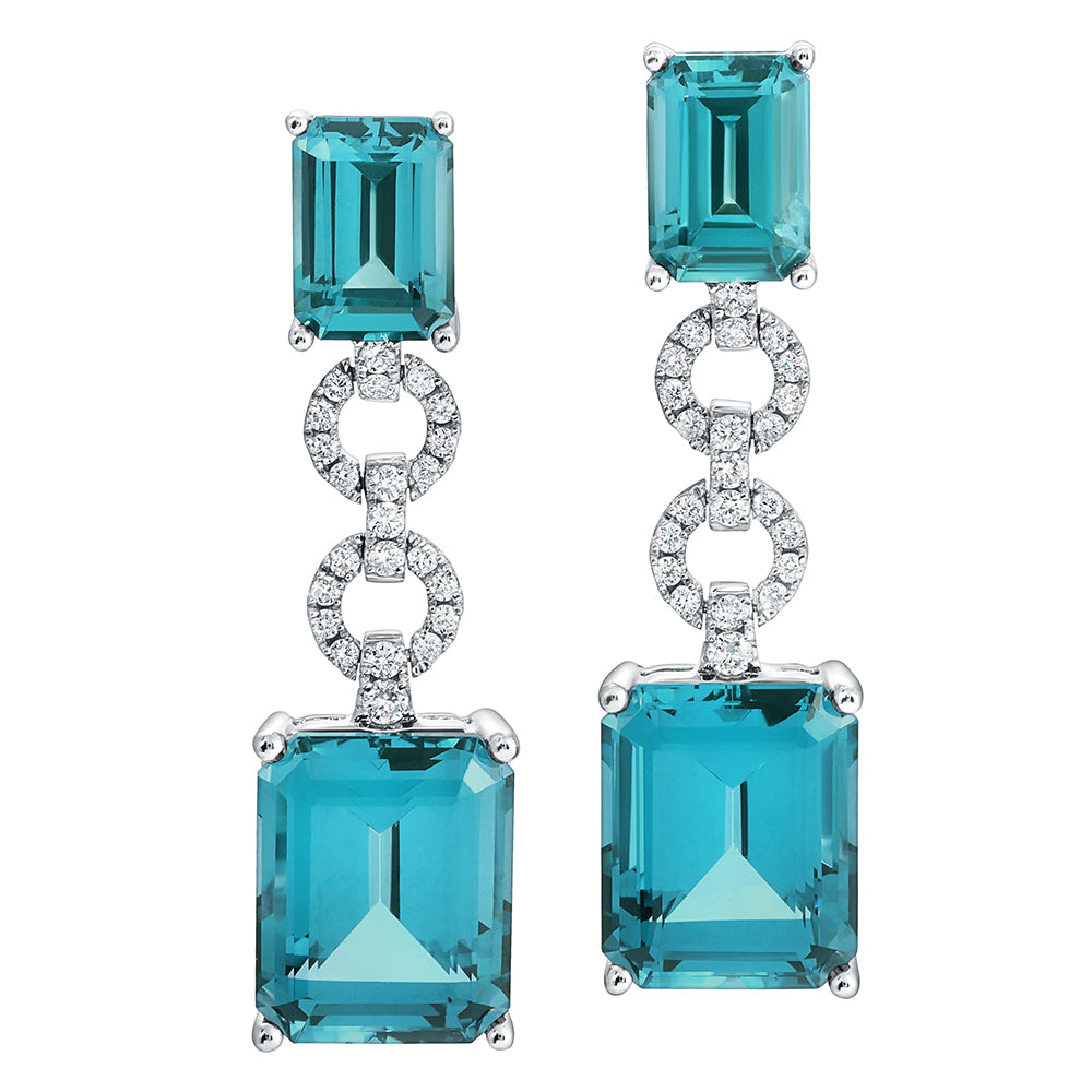 Chatham lab-grown spinel earrings, style CE4959WPA
