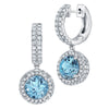 Aqua Blue Spinel Earrings