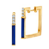 Blue Sapphire Hoops