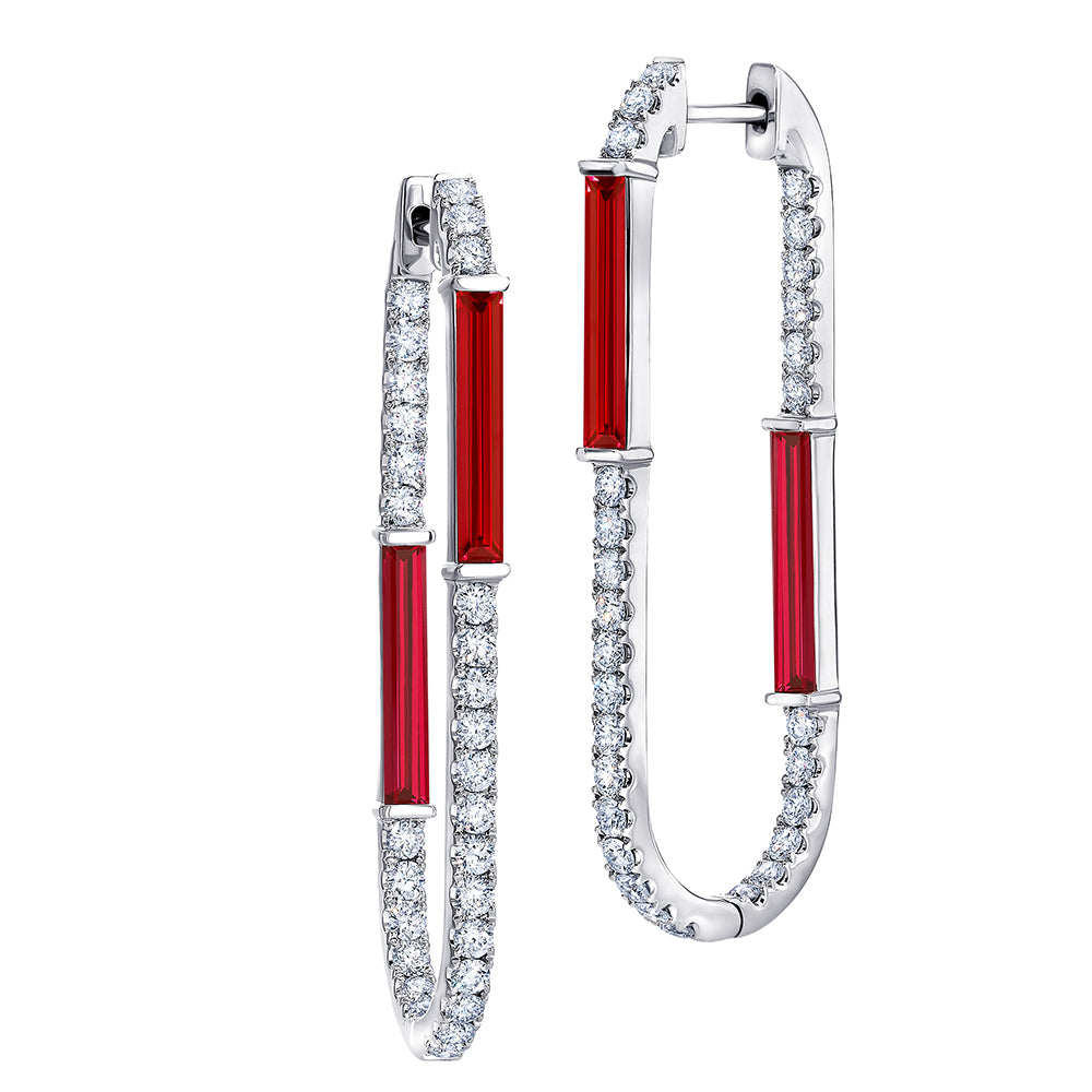 Chatham lab-grown ruby jewelry, style CE5020WRU