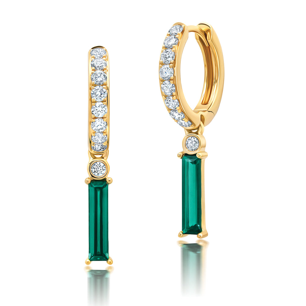 Chatham lab-grown emerald jewelry, style CE5051YEM