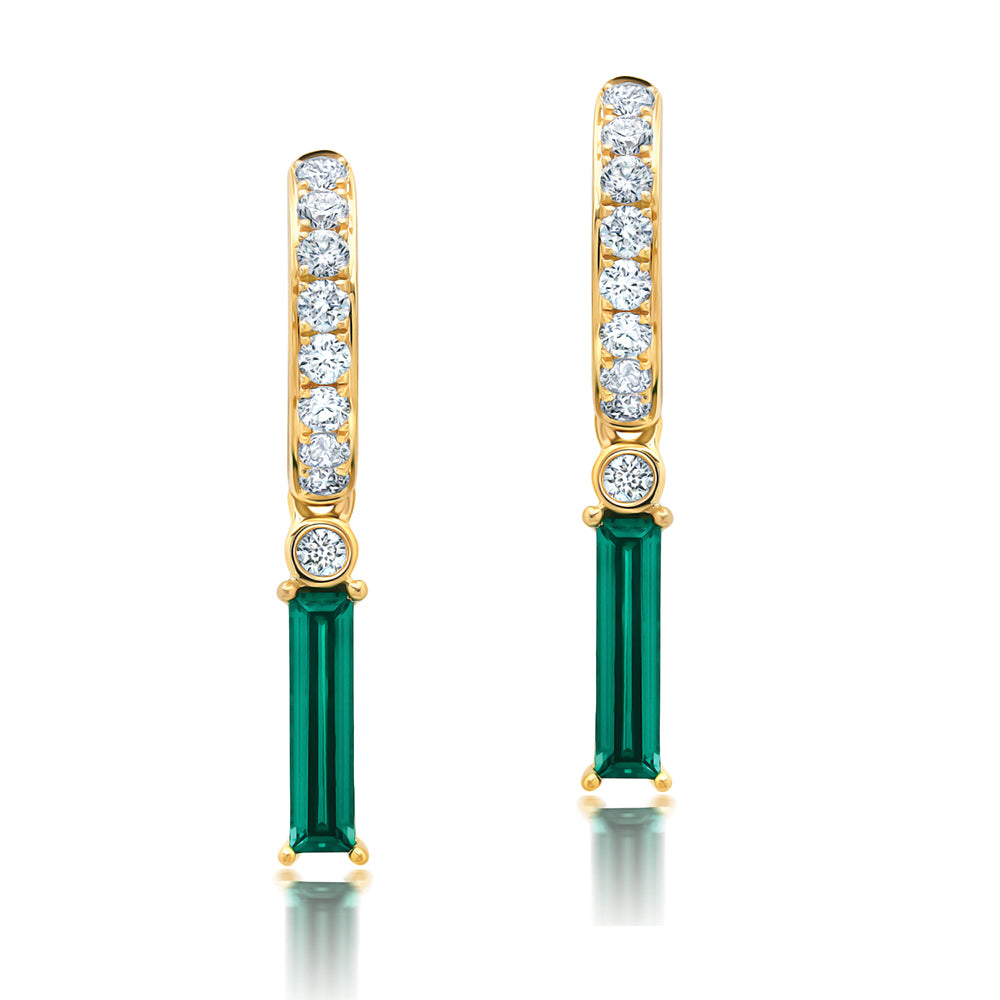 Emerald Hoops