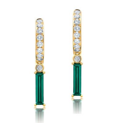 Emerald Hoops