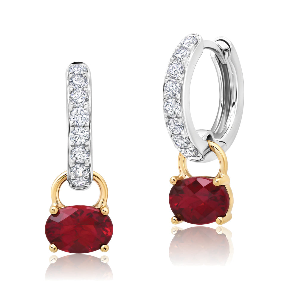 Chatham lab-grown ruby jewelry, style CE5054WYRU