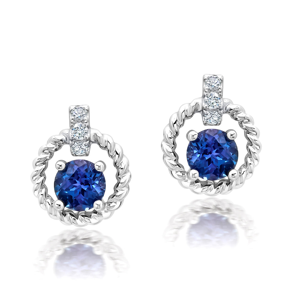 Alexandrite Stud Earrings