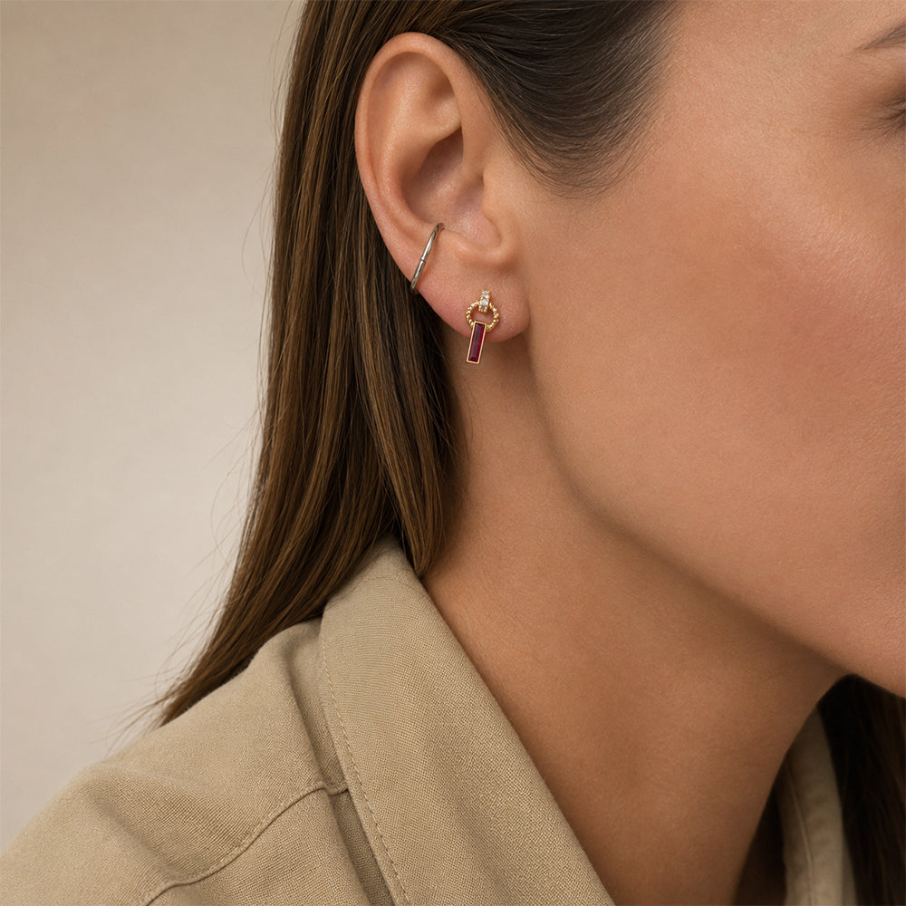 Ruby Earrings