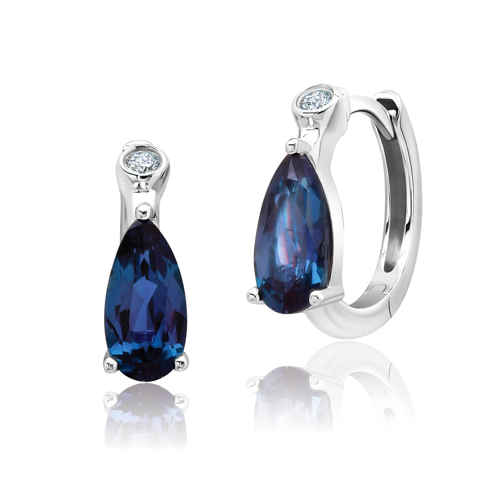 Chatham lab-grown alexandrite jewelry, style CE5077WAL