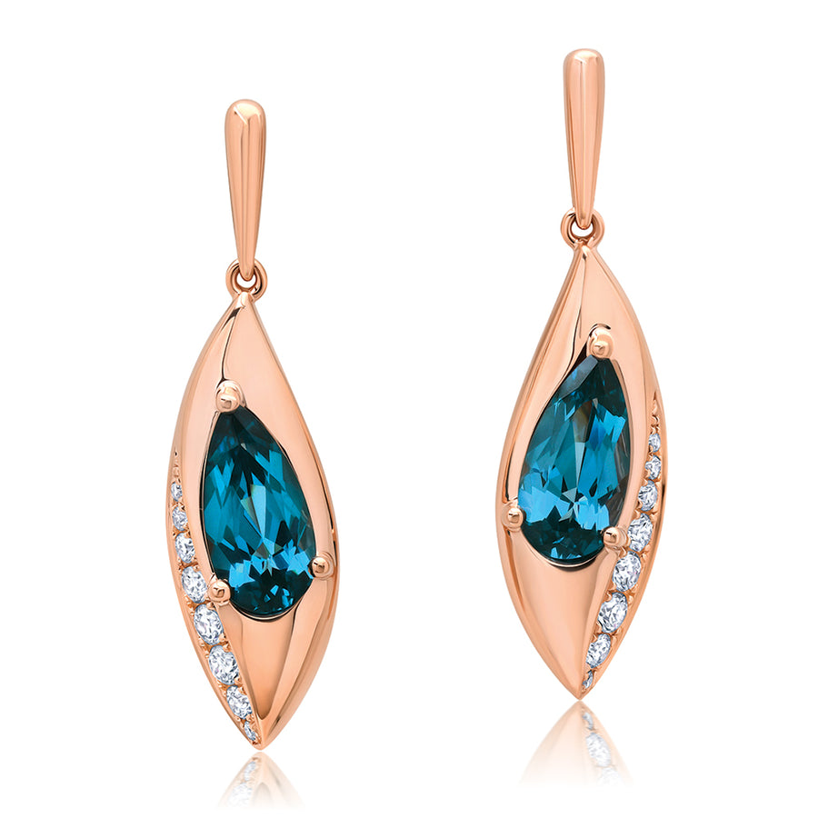 Paraiba Colored Spinel Earrings