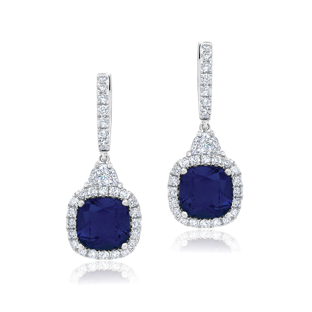 Blue Sapphire Earrings