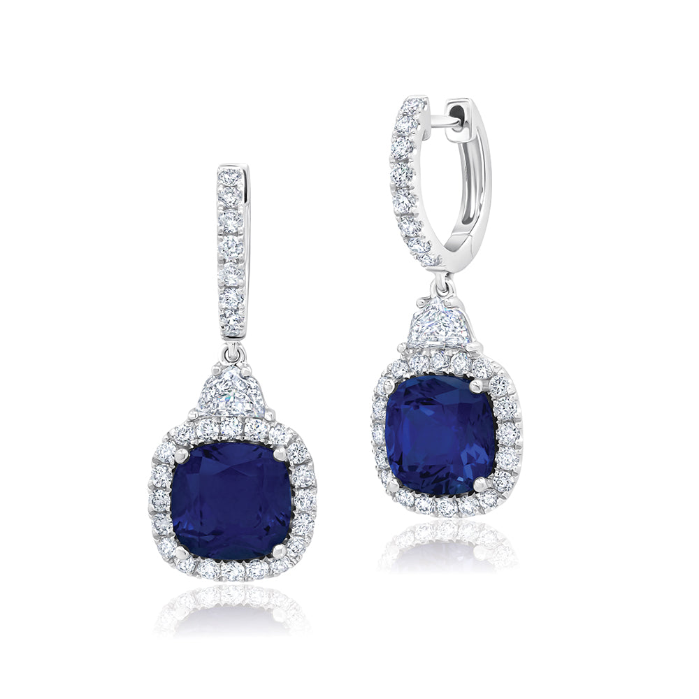 Blue Sapphire Earrings