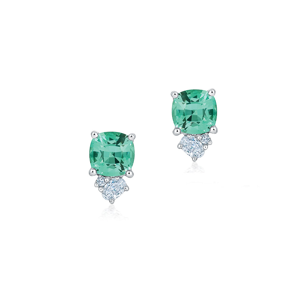 Chrysoberyl Stud Earrings