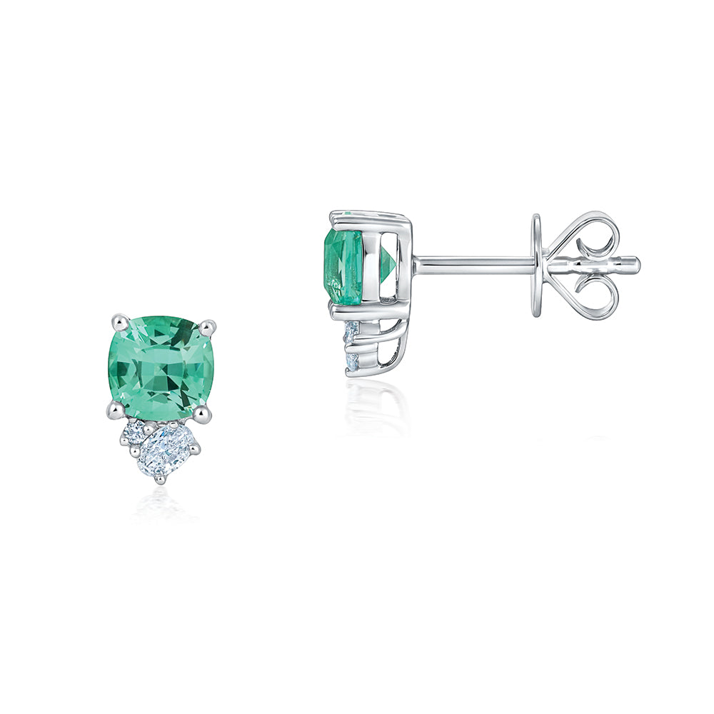 Chrysoberyl Stud Earrings