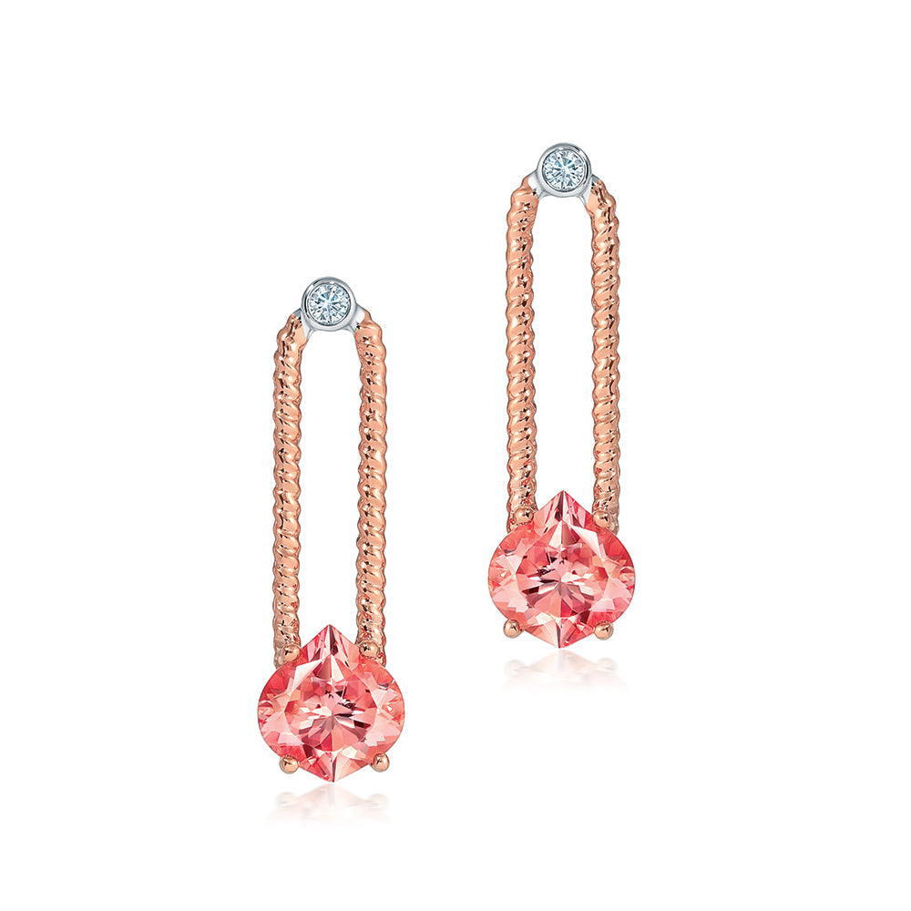 Champagne Sapphire Earrings