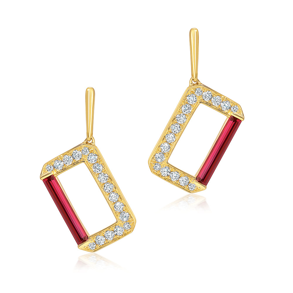 Ruby Earrings