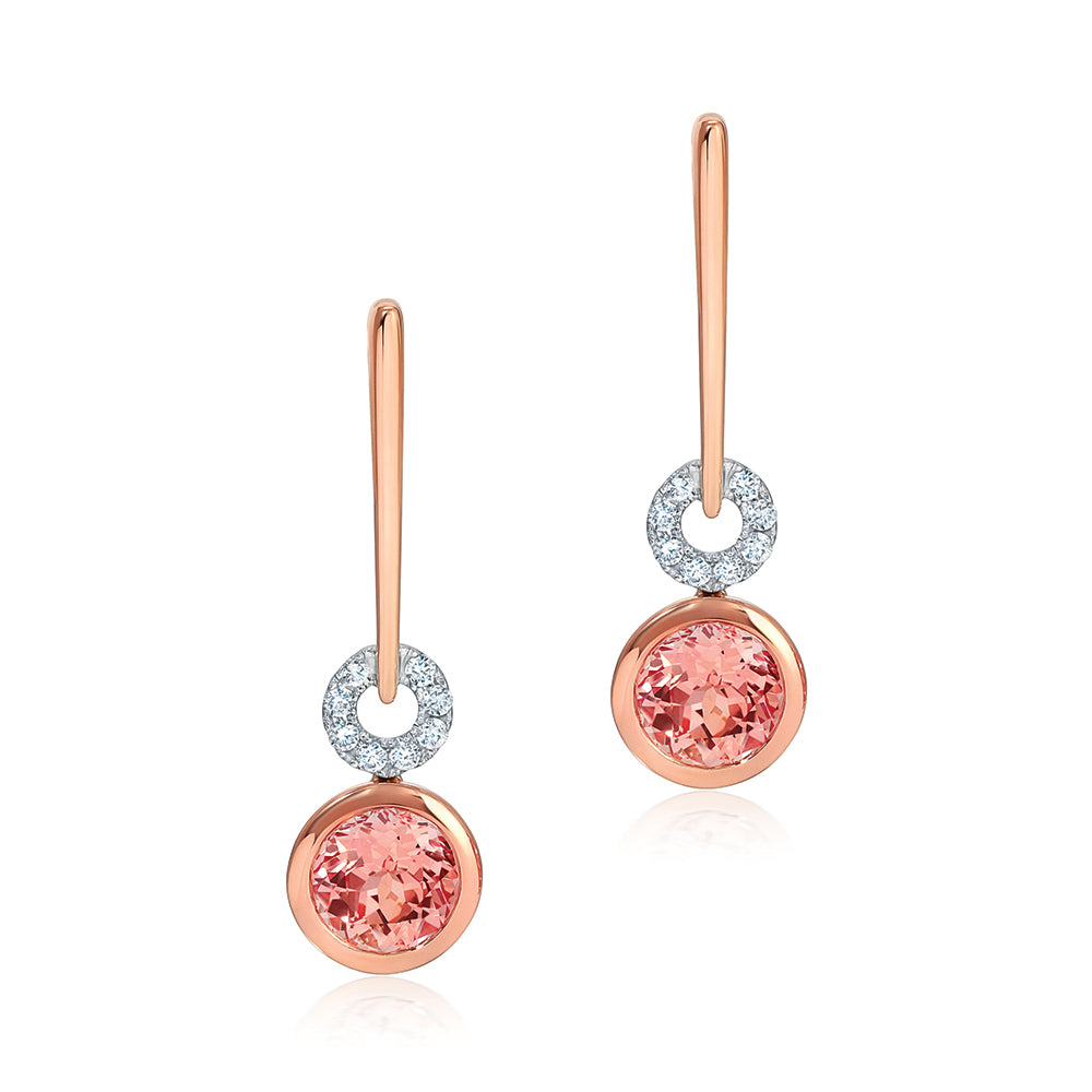 Champagne Sapphire Earrings