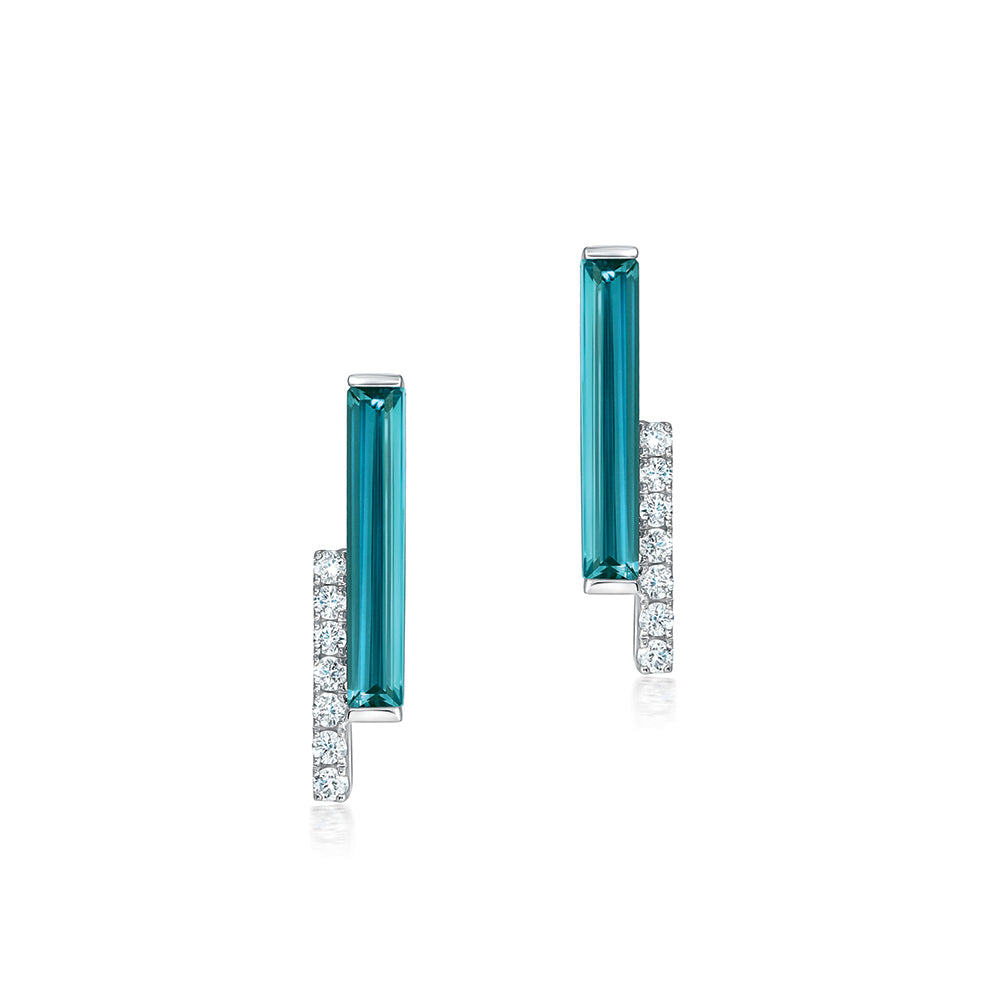 Paraiba Colored Spinel Earrings