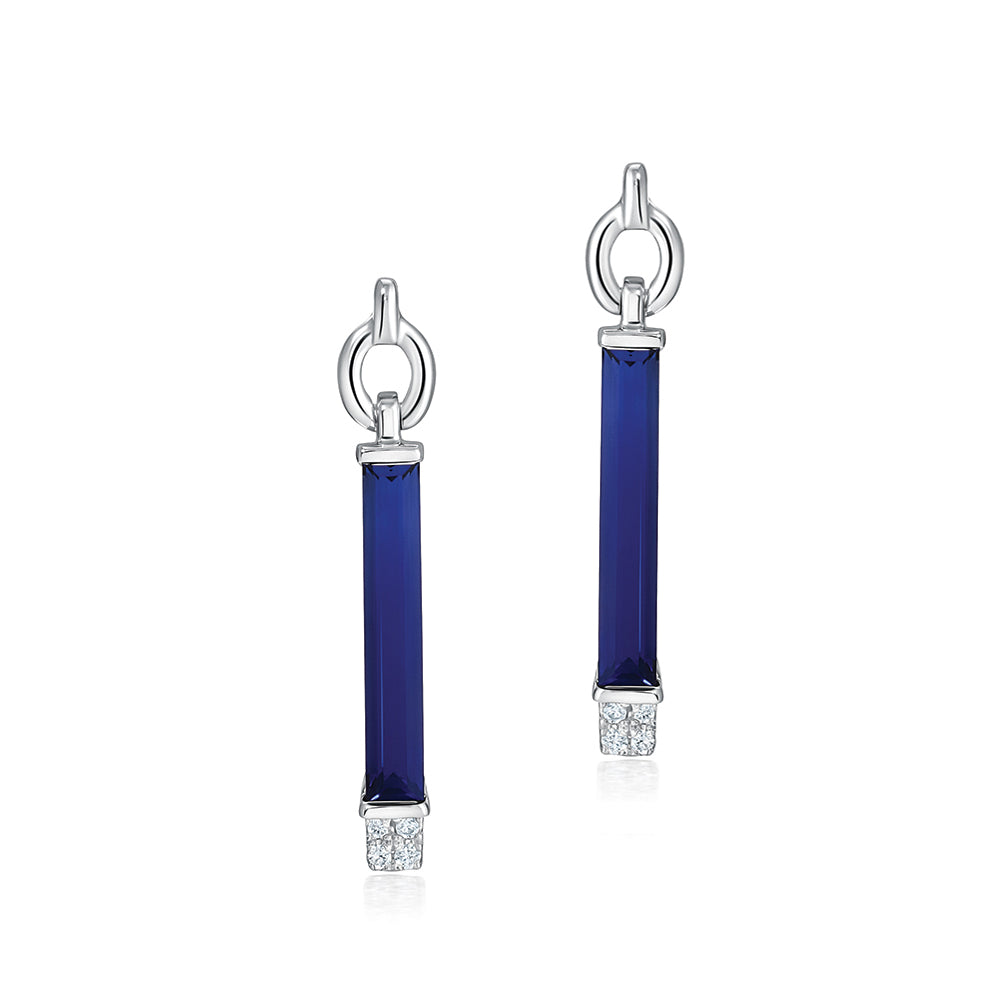 Blue Sapphire Earrings