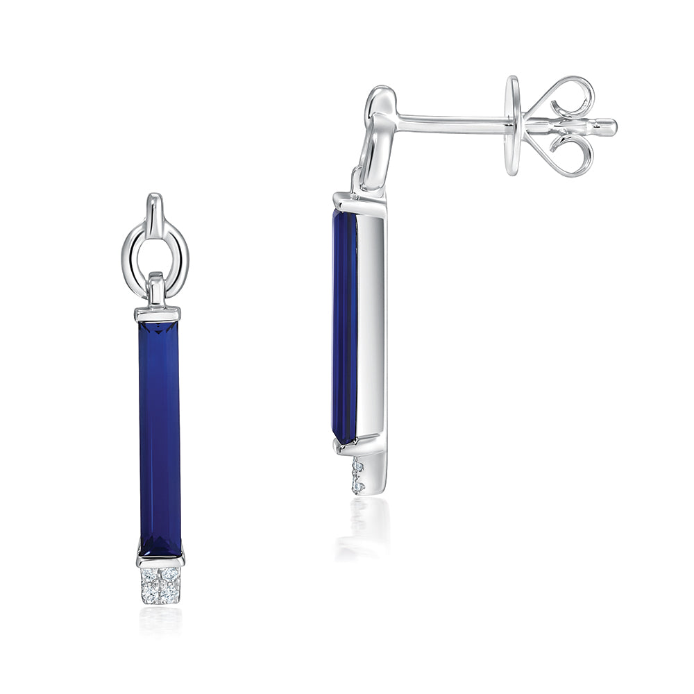 Blue Sapphire Earrings