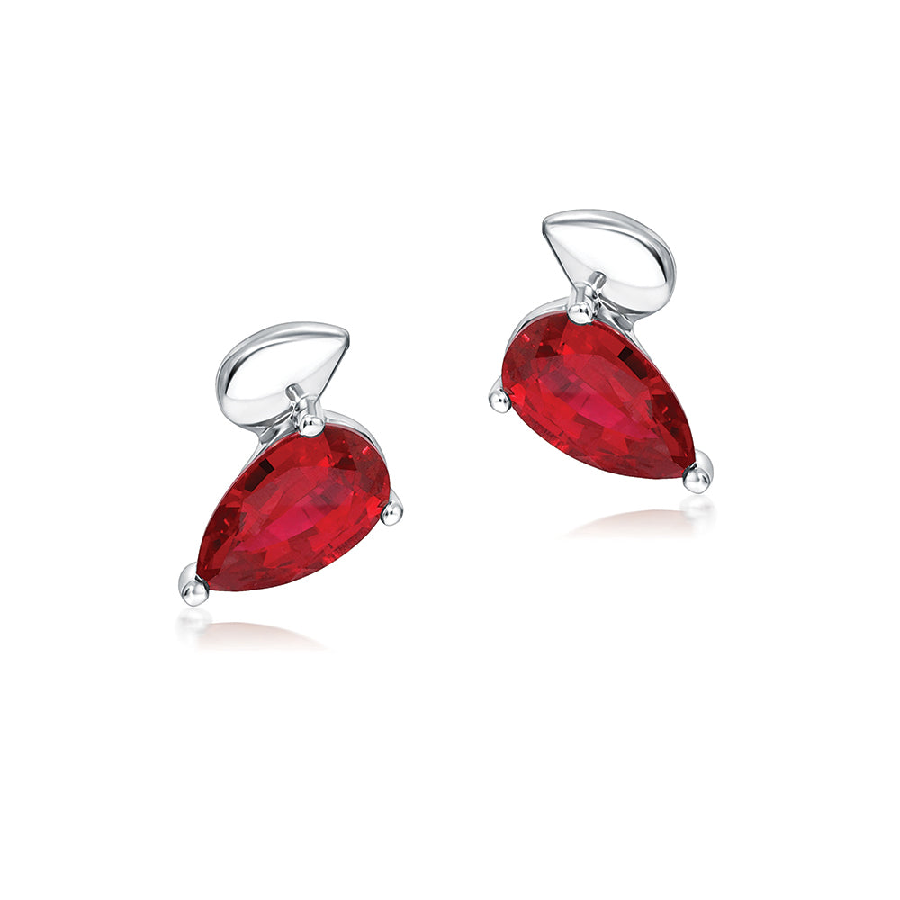 Ruby Stud Earrings