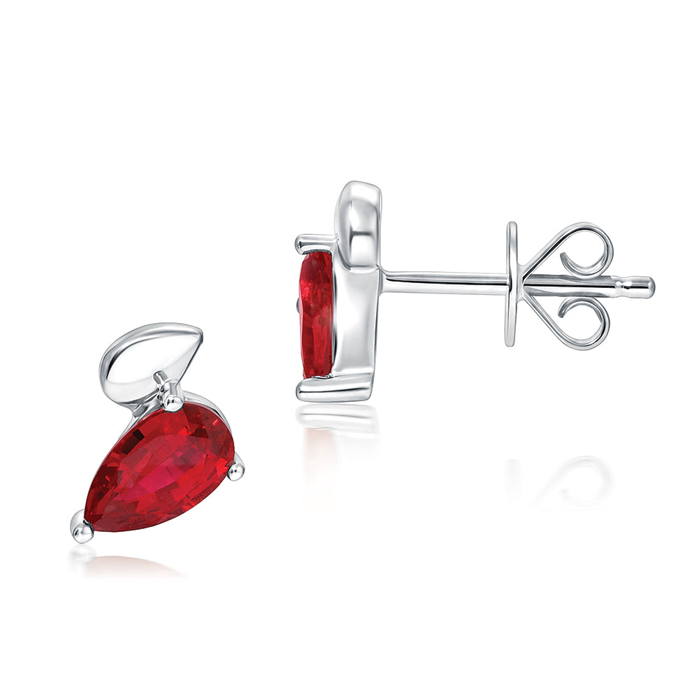 Ruby Stud Earrings