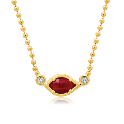 Ruby Chain Necklace