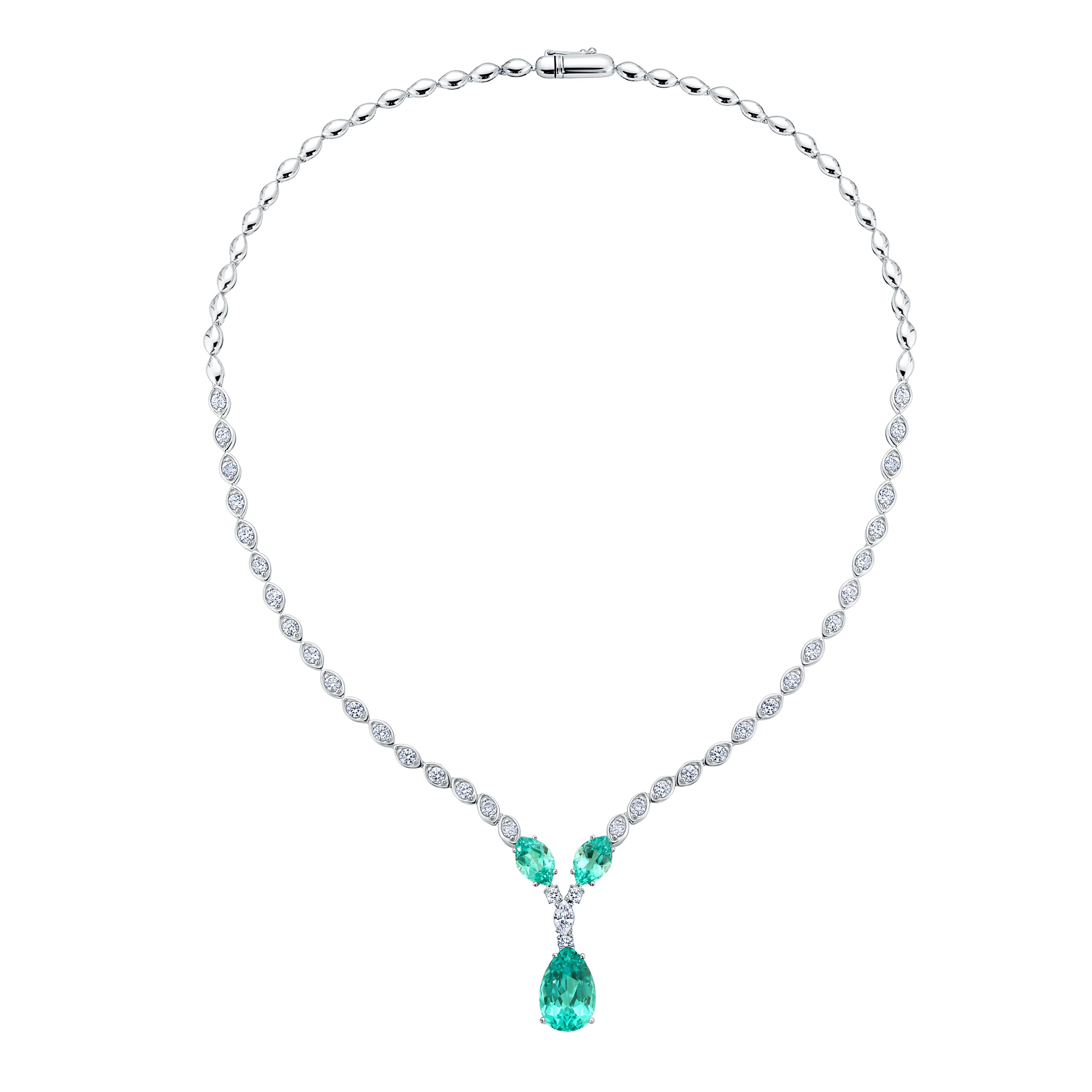 Chatham lab-grown chrysoberyl necklace, style CN1463WCH
