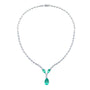 Chatham lab-grown chrysoberyl necklace, style CN1463WCH