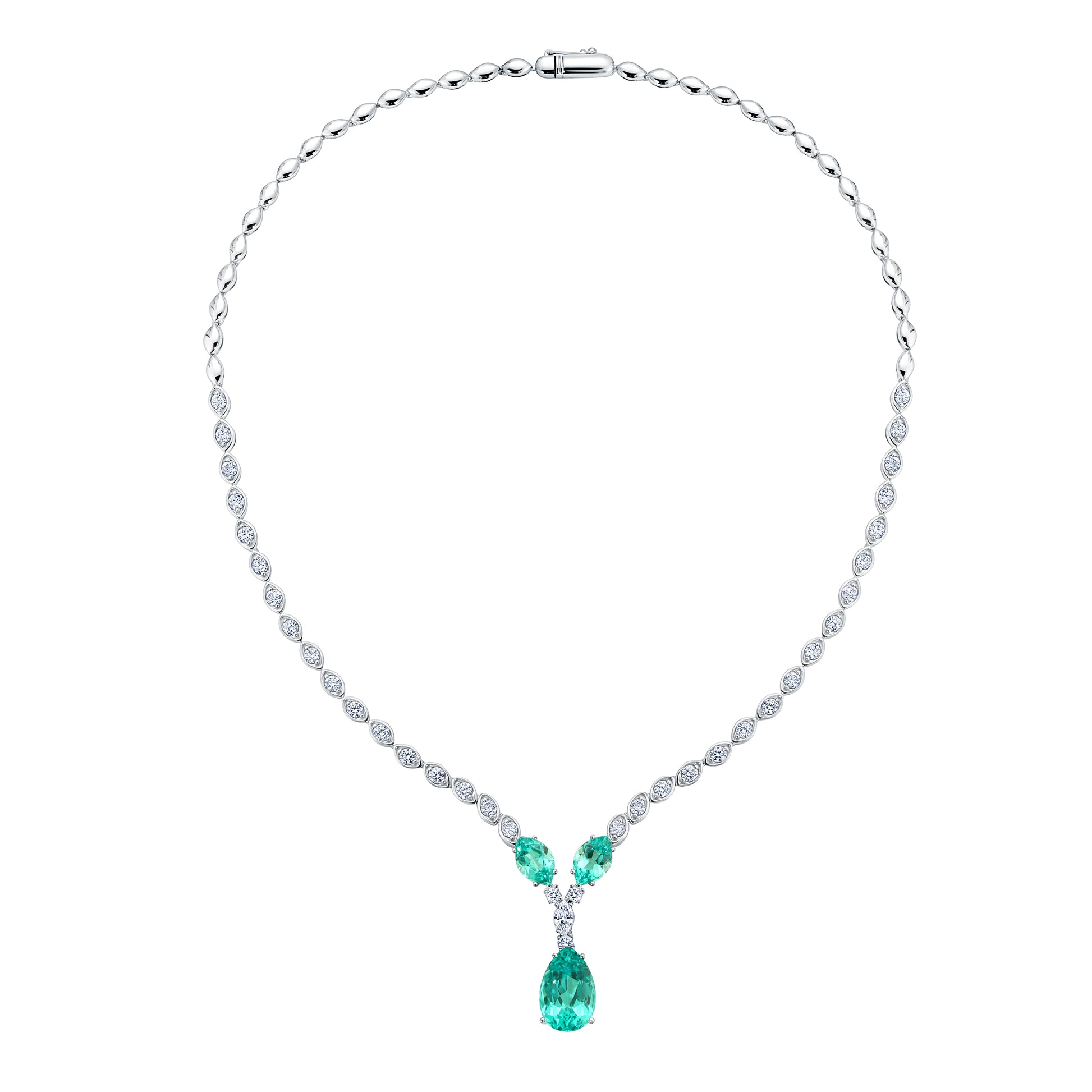 Chatham lab-grown chrysoberyl necklace, style CN1463WCH
