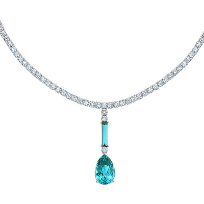 Paraiba Colored Spinel Necklace