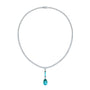 Chatham lab-grown spinel necklace, style CN1464WPA