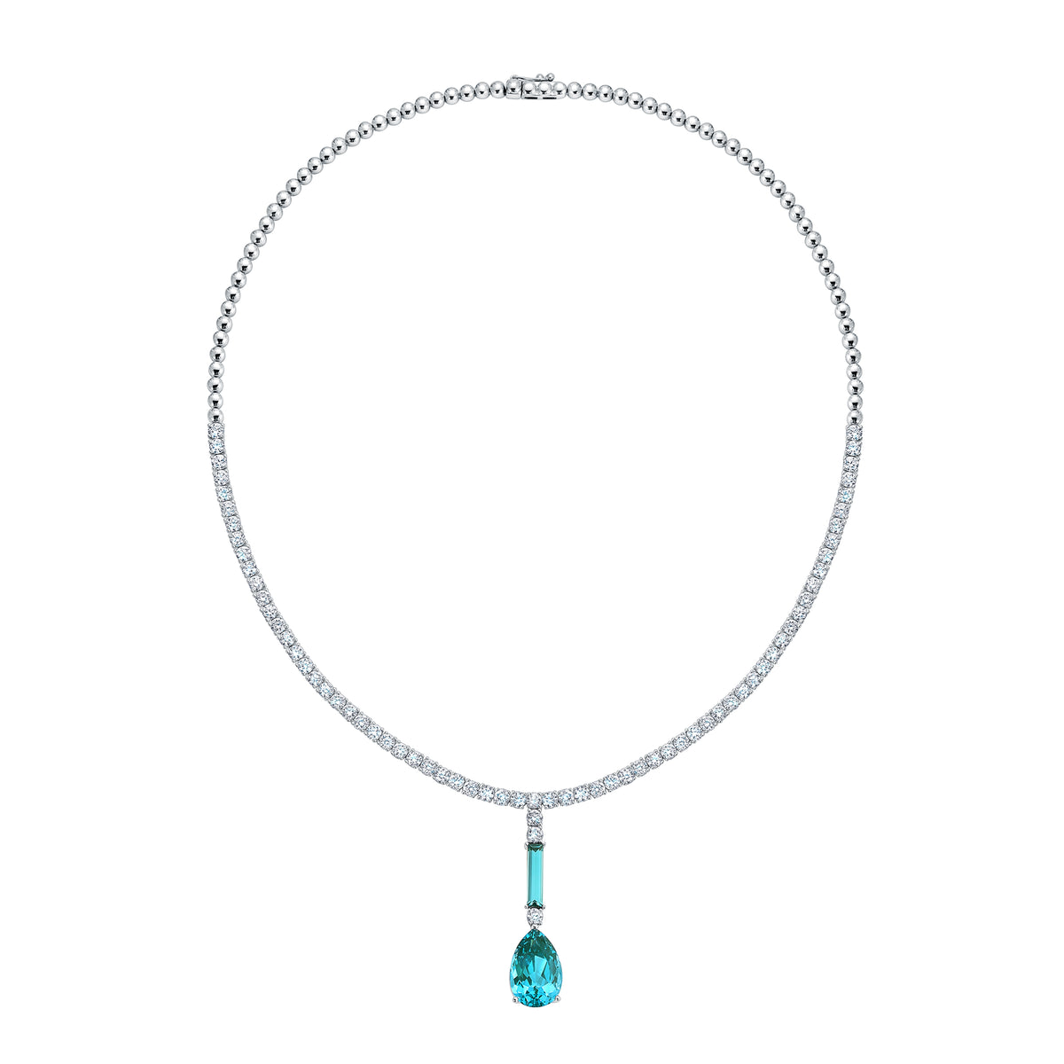 Chatham lab-grown spinel necklace, style CN1464WPA