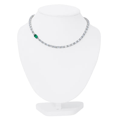 Emerald & Diamond Necklace