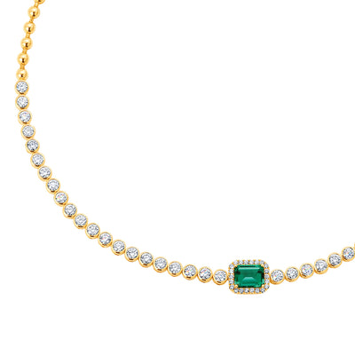 Emerald Tennis Necklace